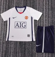 2008-2009 Man Utd Away Retro Kids Soccer Jersey