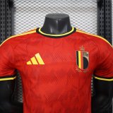 2026 World Cup Belgium Home Player Version Soccer Jersey