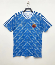 1988-1990 Germany Away Blue Retro Soccer Jersey
