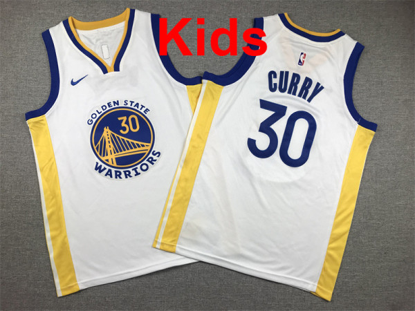 2026  Warriors Top Quality Hot Pressing Kids NBA Jersey