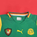 2002 Cameroon Home Retro Soccer Jersey