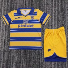 1998-1999 Parma Home Retro Kids Soccer Jersey