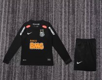2013 Santos FC Away Long sleeves Kids Retro Soccer Jersey