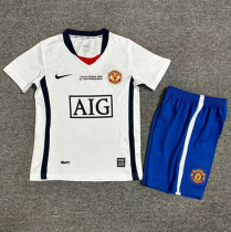 2008-2009 Man Utd Away Retro Kids Soccer Jersey