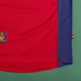 1998 Spain Home Retro Soccer Jersey