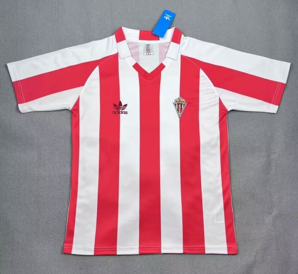 1986-1988 Gijon Home Retro Soccer Jersey