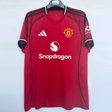 25-26 Man Utd Home Fans Soccer Jersey