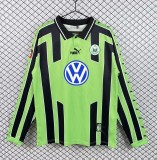 1999-2000 Wolfsburg Away Long Retro Soccer Jersey