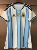 2026 World Cup Argentina Home Women Fans Soccer Jersey (女)