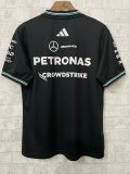 2025 F1 Benz New Pattern Short Sleeve Racing Suit