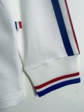 1998 France Away Retro Long Sleeves Soccer Jersey