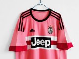 2015-2016 JUV Away Pink Retro Soccer Jersey
