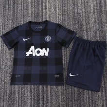 2013-2014 Man Utd Away Retro Kids Soccer Jersey