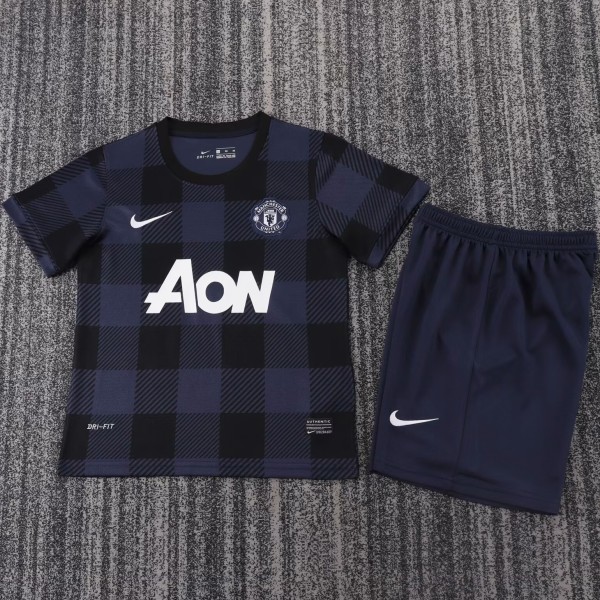 2013-2014 Man Utd Away Retro Kids Soccer Jersey