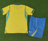 2026 World Cup Brazil Home Player Version Kids Soccer Jersey(球员童装)