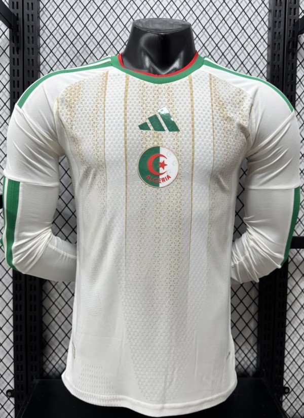 2026 Algeria Home Long Sleeve Player Version Soccer Jersey*长袖球员