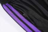2026 AD Purple Kids Half Pull Tracksuit