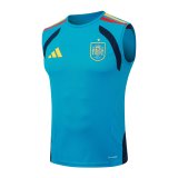 2026 Spain Blue High Quality Player Version Tank Top And Shorts Suit (球员套装)