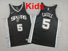 2026  Sa Spurs Top Quality Hot Pressing Kids NBA Jersey