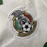 1995 Mexico Away White Retro Soccer Jersey