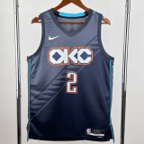 25-26 OKC Thunder GILGEOUS-ALEXANDER #2 Gray City Edition Top Quality Hot Pressing NBA Jersey