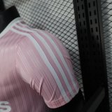 2025 AD Casual Light Pink Player Version Training shirts *三叶草