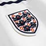 1982 England Home White Retro Soccer Jersey