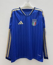 2026 Italy Home Long sleeves Fans Soccer Jersey
