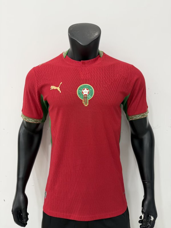 2026 Morocco Home Player Version Soccer Jersey