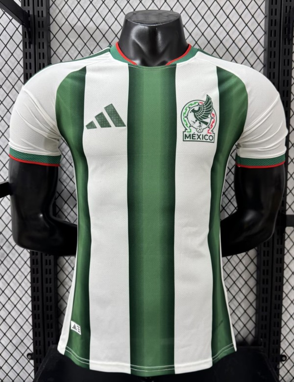 2026 Mexico White Green Special Edition Player Version Soccer Jersey