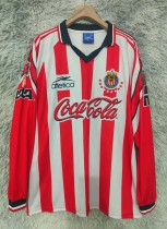 1998-1999 Chivas Home Long Sleeve Retro Soccer Jersey