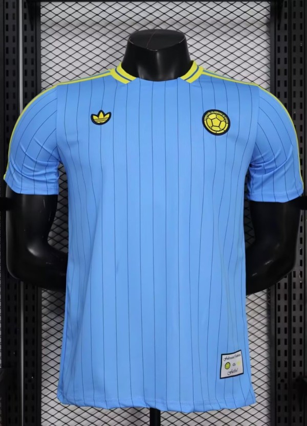 2026 Colombia Blue Casual Version Player Version Soccer Jersey
