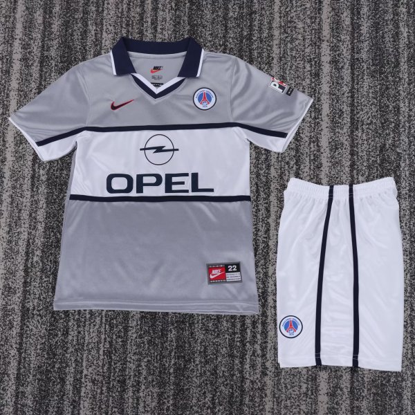 2000-2010 PSG Away Retro Kids Soccer Jersey