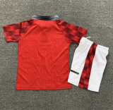 1996-1998 Man Utd Home Retro Kids Soccer Jersey