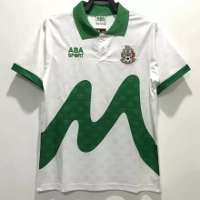 1995 Mexico Away White Retro Soccer Jersey