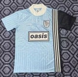 1996 AD Oasis Joint Edition Blue Retro Version Polo Short Sleeve