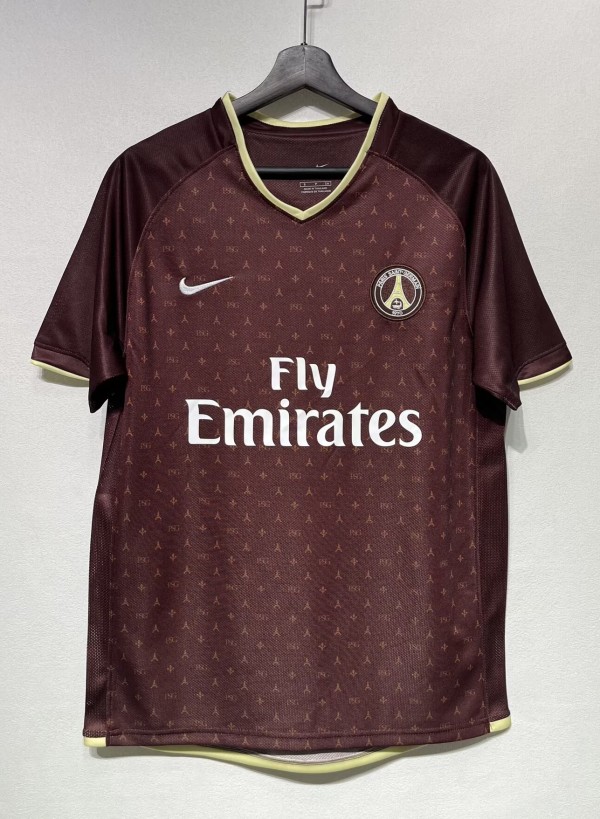 2006-2007 PSG Paris Away Retro Soccer Jersey