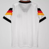 1992 Germany Home Retro Soccer Jersey