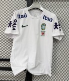26-27 Brazil White High Quality Pure Cotton Casual T-Shirt