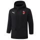 24-25 ACM Black Hooded Windbreaker Fabric Cotton Coat (红标)