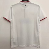 2013-2014 Man Utd Away White Retro Soccer Jersey