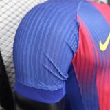 25-26 BAR Home Player Version Soccer Jersey
