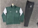 26-27 Sporting Lisbon High Quality Half Pull Tracksuit