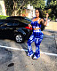 Sexy Tie-dye Vest and Long Flared Pants 2 Pieces Suits OYF-8027