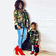 Stylish Camouflage Printed Embroidery Pocket Jacket  OSS-19461
