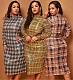 Fashion Women Long Sleeve Round Neck Skinny Plus Size Midi Sequin Dress OSS-19523