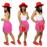 Fashion Tassels Denim Women Straight Shorts SH-3553