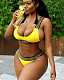 Sexy Printing Push Up High Waist Bikinis LSL-6164