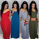 Solid Color Loose Floor-length Long Dress SFY-003