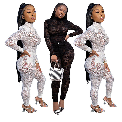 Perspective Sexy Lace Nightclub Two Pieces Suits YF-9583